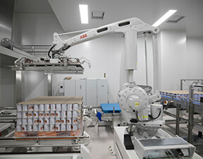 保健品包装现场